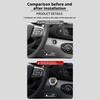 Engine Start Stop Button Cover Metal Interior Accent, Stick On Trim Frame for a Finished Dashboard Style in Cars