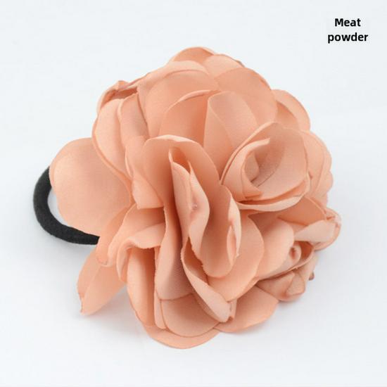 Korean Fashion Fabric Floral Hair Accessory: Camellia Rose Hairband