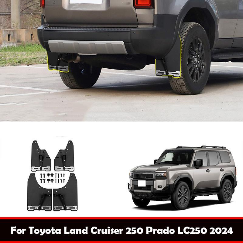 For Toyota Land Cruiser 250 Prado LC250 2024 2025 Front Rear Wheels Mudguards Fender Mud Flap Guards Splash Fenders Mudflaps