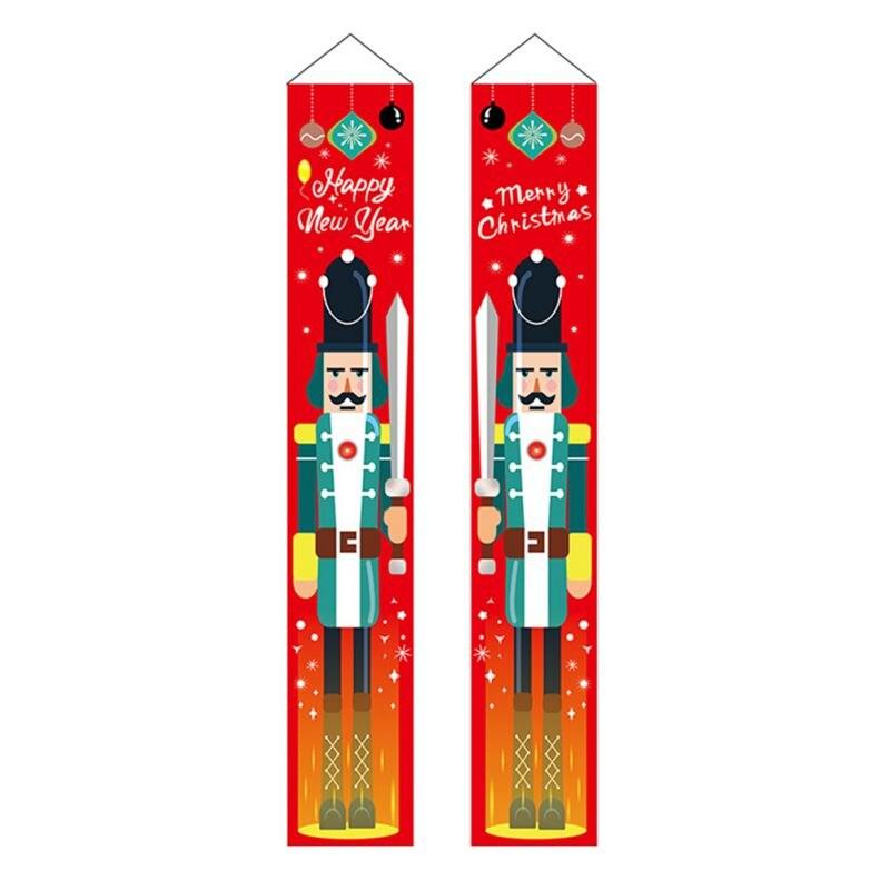 

Весёлый Рождественский Декор Баннеры Новогодние Открытые Крытые Рождественские Украшения Добро пожаловать Ярко-Красный Рождественский Знак На Крыльцо Висячий Домашний Декор