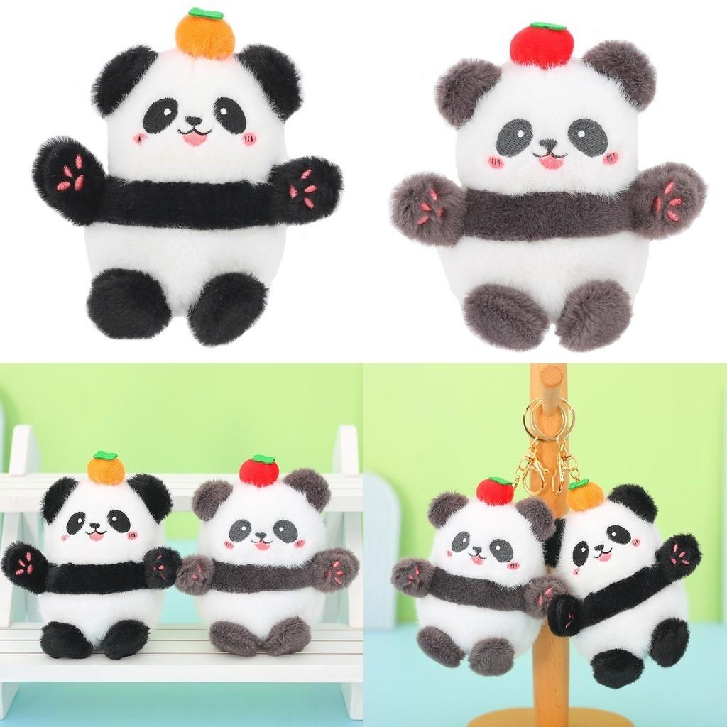Premium Quality Stuffed Panda Key Holder Plush Animal Accessory For Bags
