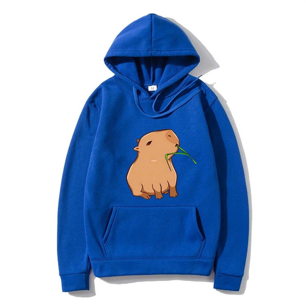 Funny Capybara Print Unisex's Hoodies Kawaii Cartoon Tops Sweatshirt for Girls Unisex Fashion Harajuku Graphic Hooded Pullovers