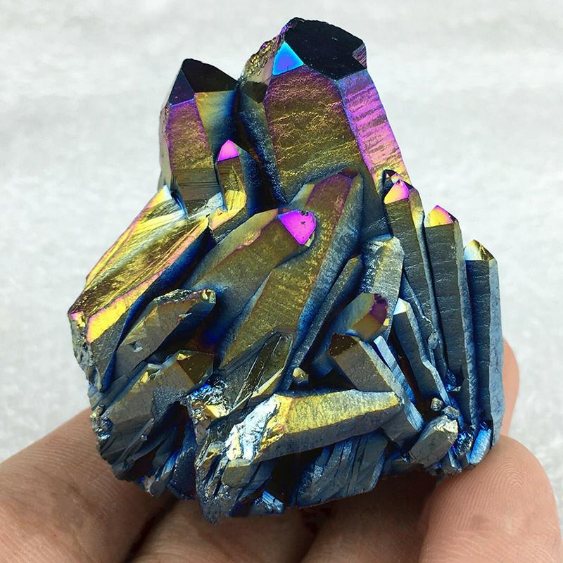 Exquisite Rainbow Titanium Crystal Mineral Specimen For Unique Gift Collections