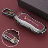 Leather Car Smart Remote Key Cover Case Keychain Protector For Porsche 911 718 Panamera Macan Cayenne Boxster Cayman Keychain TQ3