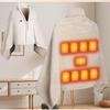 Electric Heated Shawl and Blanket - Nine-Zone Warmer with Velvet Flannel for Office or Home