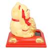 Lucky Cat Vivid Expression Plastic Cute Solar Fortune Cat with Waving Arm for Gift Decoration