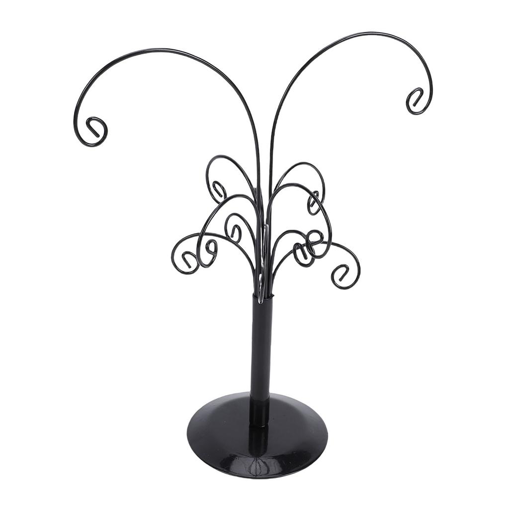 2pcs Xmas Ornament Tree Display Stand Metal Ornament Hold  Tree Jewelry Display Necklace Earring     