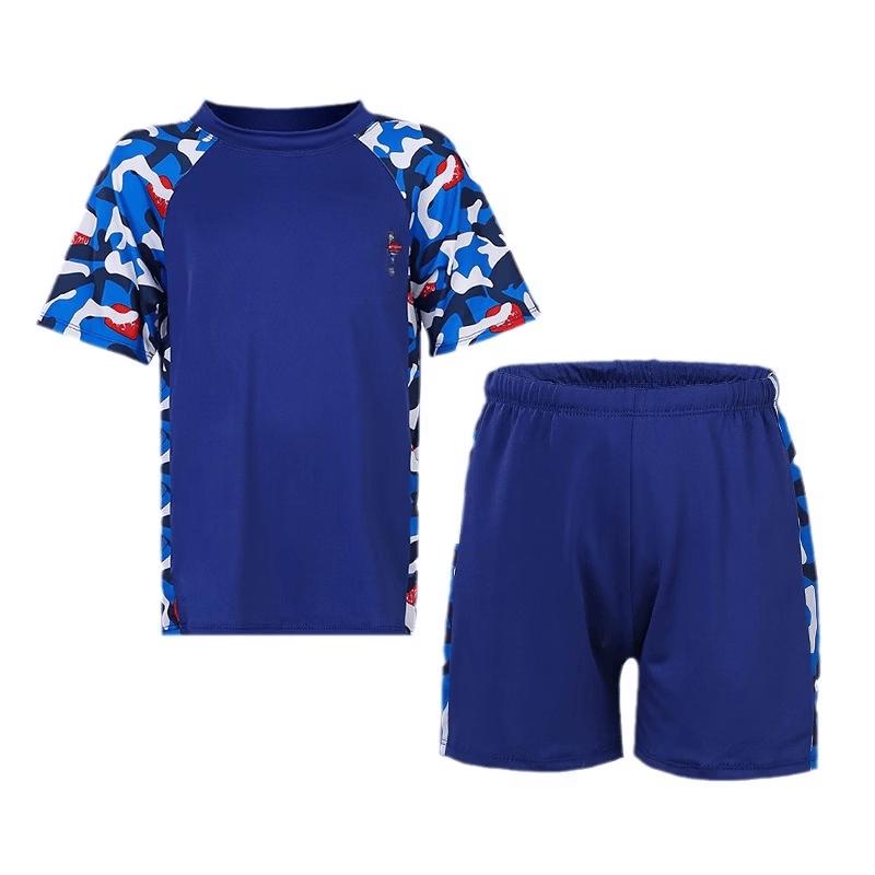 JunKiss Boys' Quick-Dry Sun Protection Split Swimsuit Set