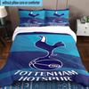 Set Biancheria da Letto Stampato Design Tottenham Hotspur F.C. 3 Pezzi Chiusura Copripiumino Include 1 Copripiumino & 2 Federe Set Biancheria da Letto Decorazioni per la Casa Regali