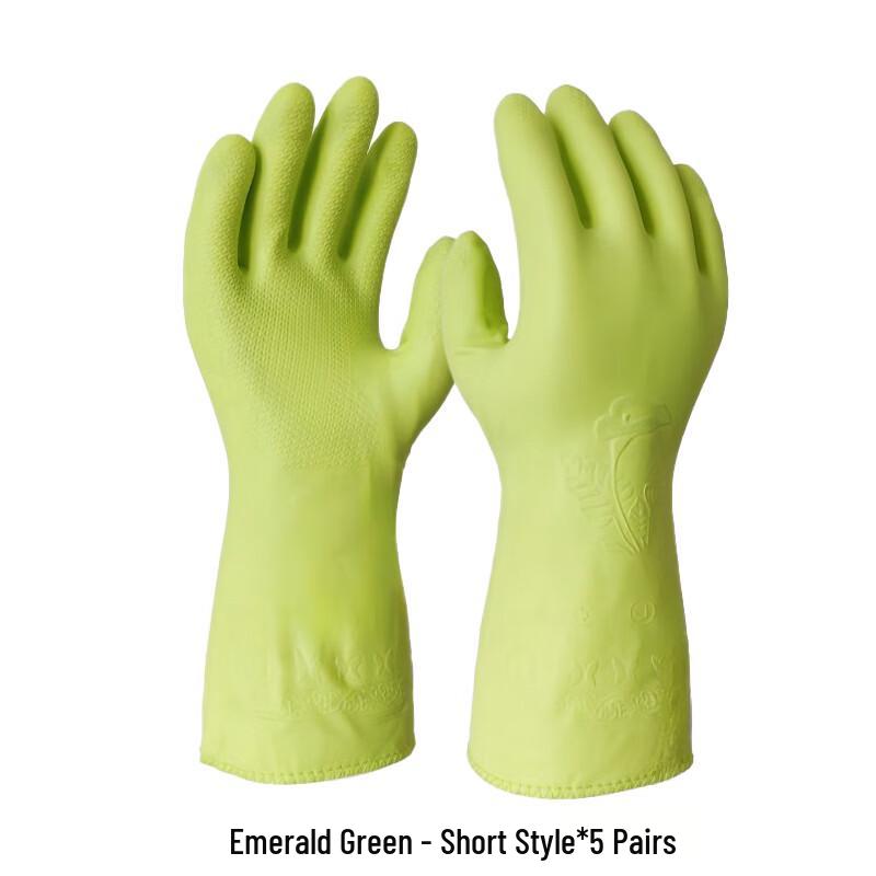 Qihuan Fleece-Lined Thickened Oil-Resistant PVC Gloves