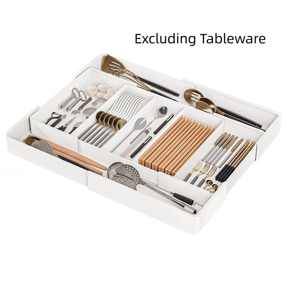 Movable Partition Kitchen Drawer Organizer Stationery Storage Expandable Utensil Tray Chopsticks