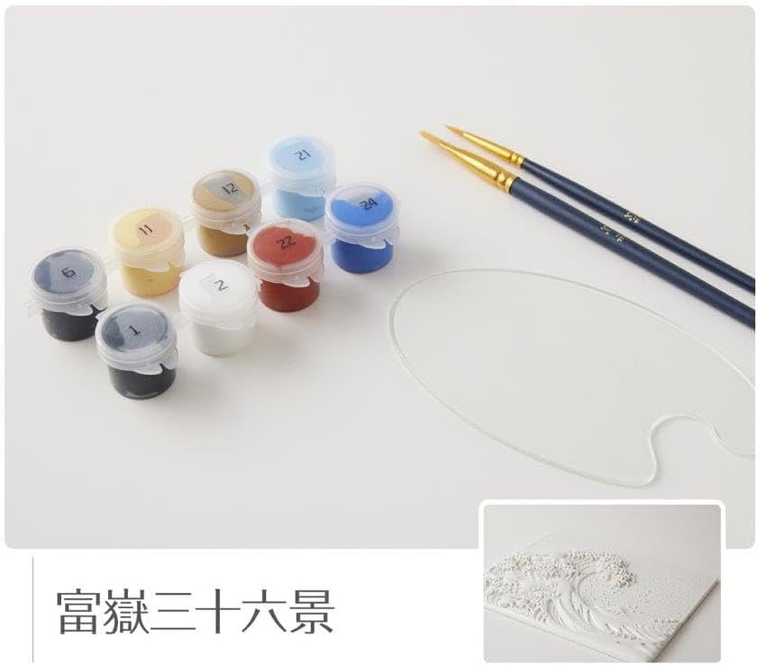 3D Art with Famous Paintings  Katsushika Hokusai [Thirty-Six Views of Mount Fuji] [The Great Wave Off Kanagawa]  No Preparation Required  Includes
