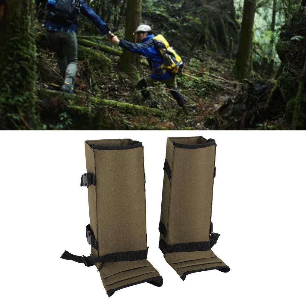 1 Pair Snake Gaiters Polyester Breathable Lightweight Snake Proof Leg Cover for Hiking Camping Mountaineering