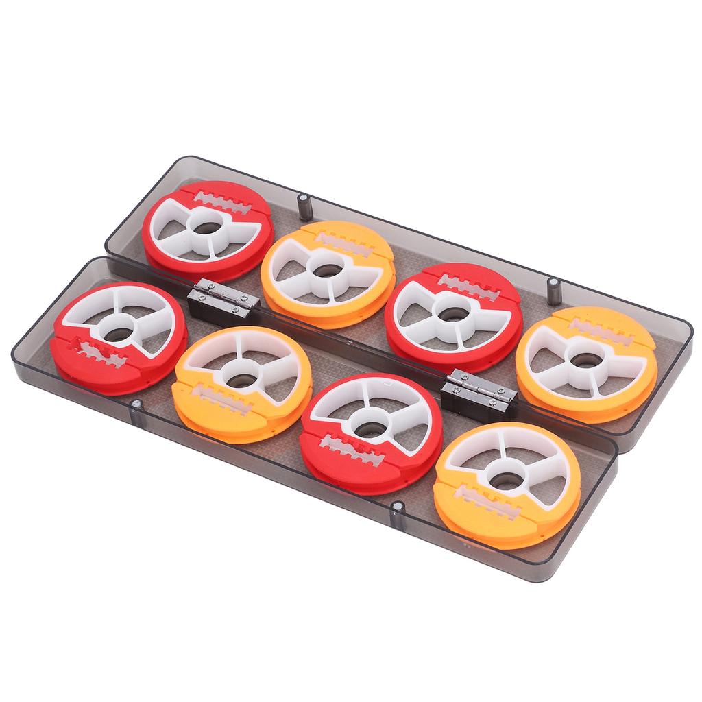 Cutie Bobină Fir Pescuit Multifuncțională Colorată 8 Bobine Cutie Depozitare Fir Pescuit pentru Articole de Pescuit