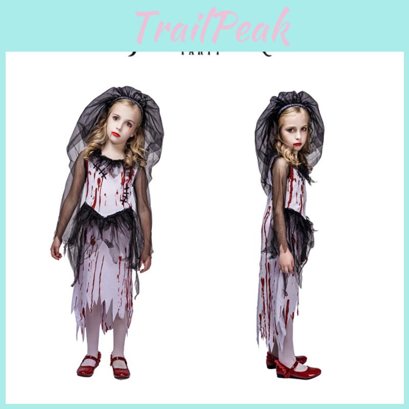 Unique And Authentic Ghost Bloody Bride Costume For Role Play And Photographing
