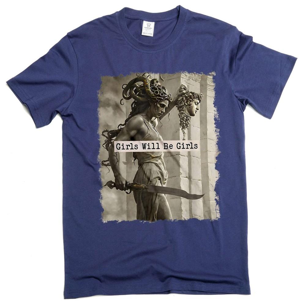 

Феминистская футболка «Женская сила» Футболки «Девочки будут девочками» в поддержку для нее, для дам S