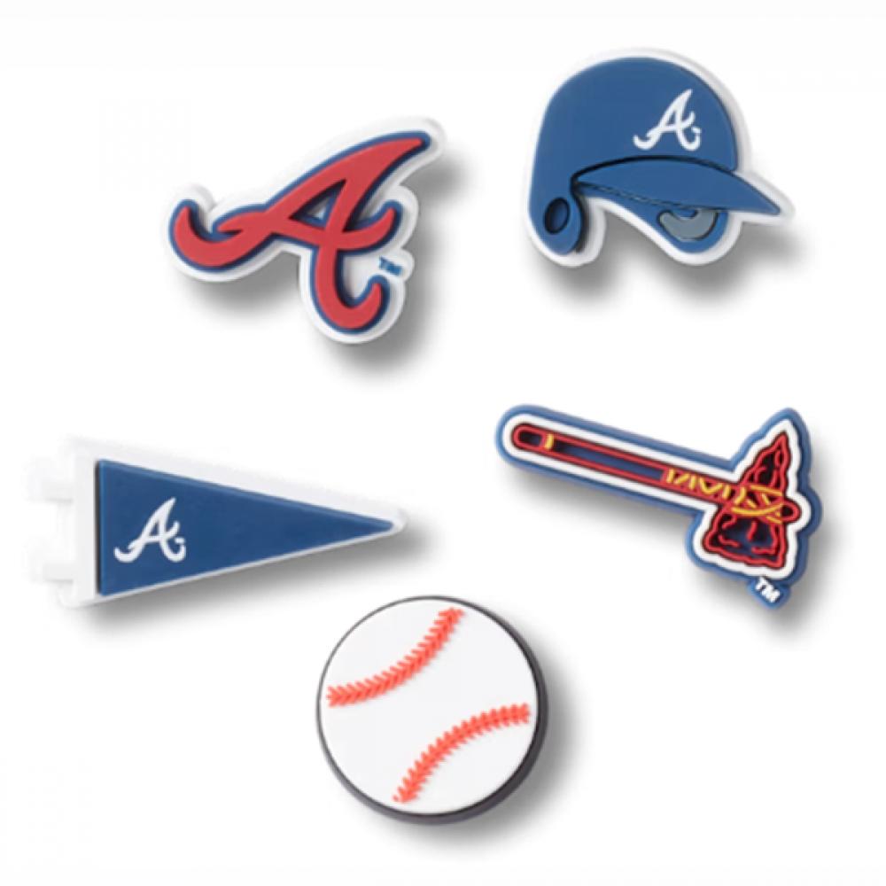 

Crocs Mlb Atlanta Braves Zivits Set Of 5 10012710 FREE