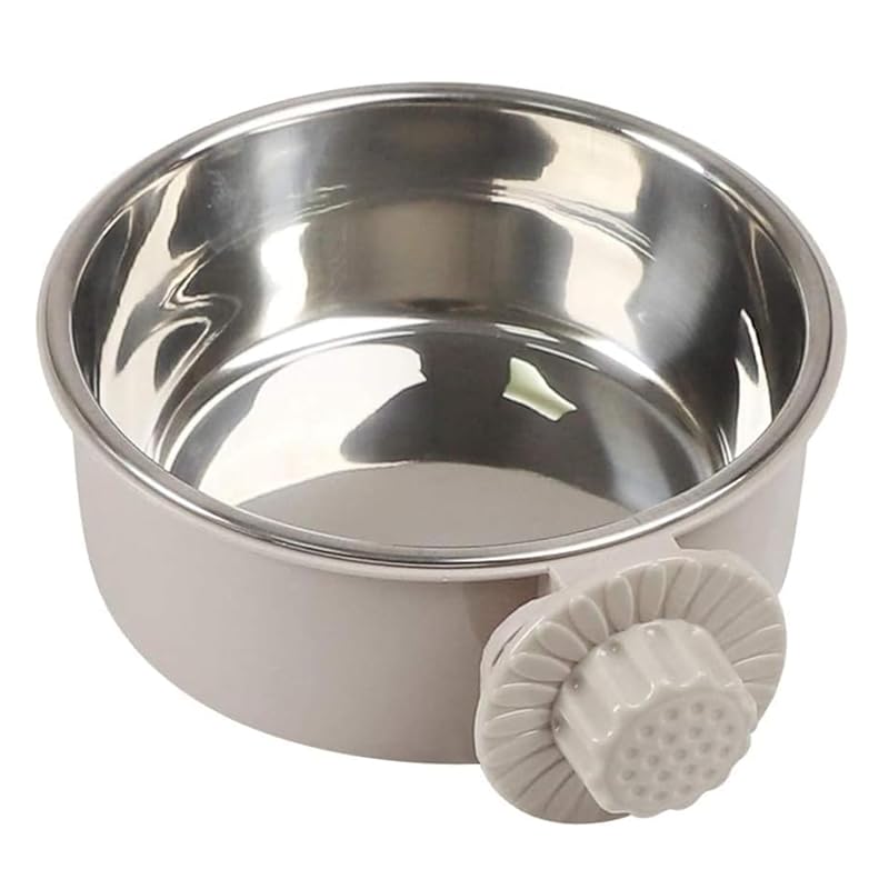 Momone Pet Hanging Bowl, Pet Bowl Hanger for Cages, Pet Food Bowl, Food Dispenser, Fixed, Health Water Bowl, for Cats, Dogs, Rabbits, and Small