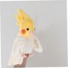 Abaodam Parrot Hand Puppet, Yellow, 32 X 20 X 16 Cm, Approx. 85g, Soft Plush, Ideal for Ventriloquism, Storytelling, Role Play, Teaching Materials,