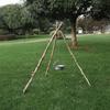 Adjustable BBQ Tripod Detachable Pot Tripod Set Camping Gear Camping Tripod  Outdoor Cooking