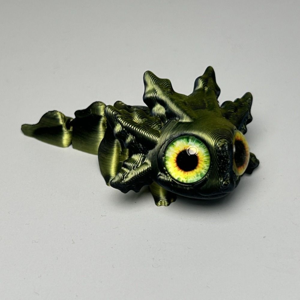 Simulation Eyes Multi-Joint Movable Figures 3D Printed Newt Model  Living Room Decoration