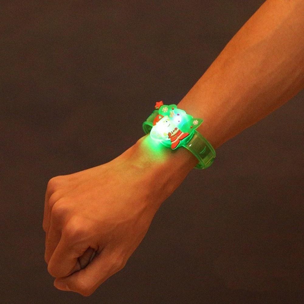 3PCS Plastic LED Light Up Bracelets Adjustable Glowing Wristbands Childrens Toys  Carnival Event