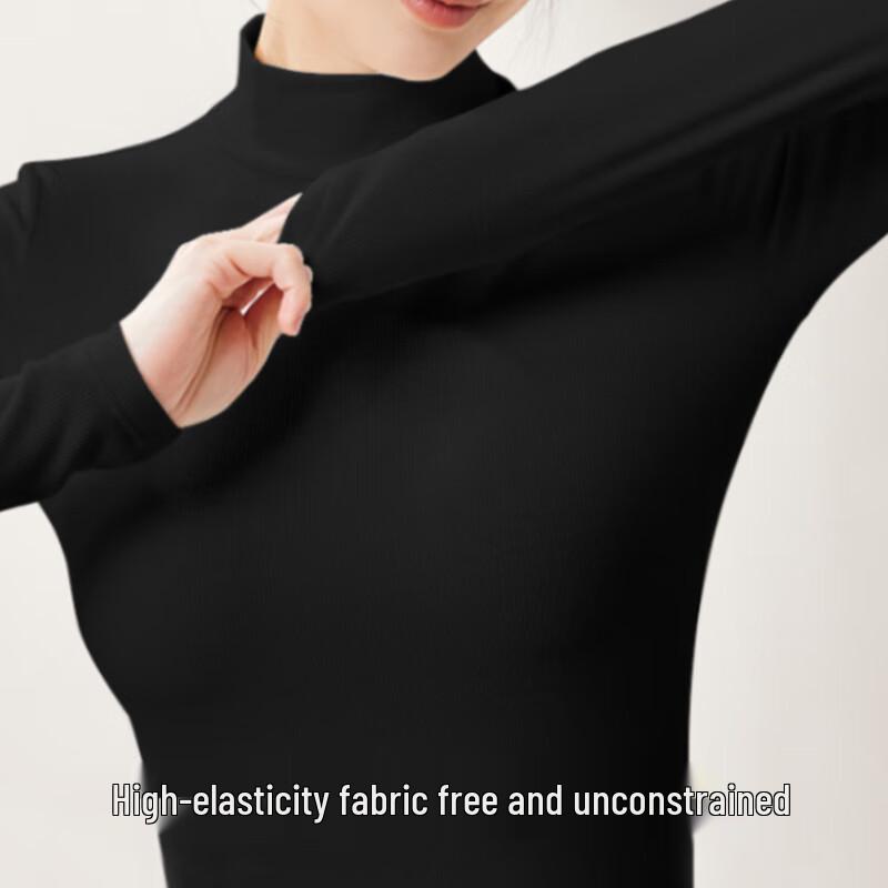 MINISO Women's Thermal Semi-High Neck Base Layer Top