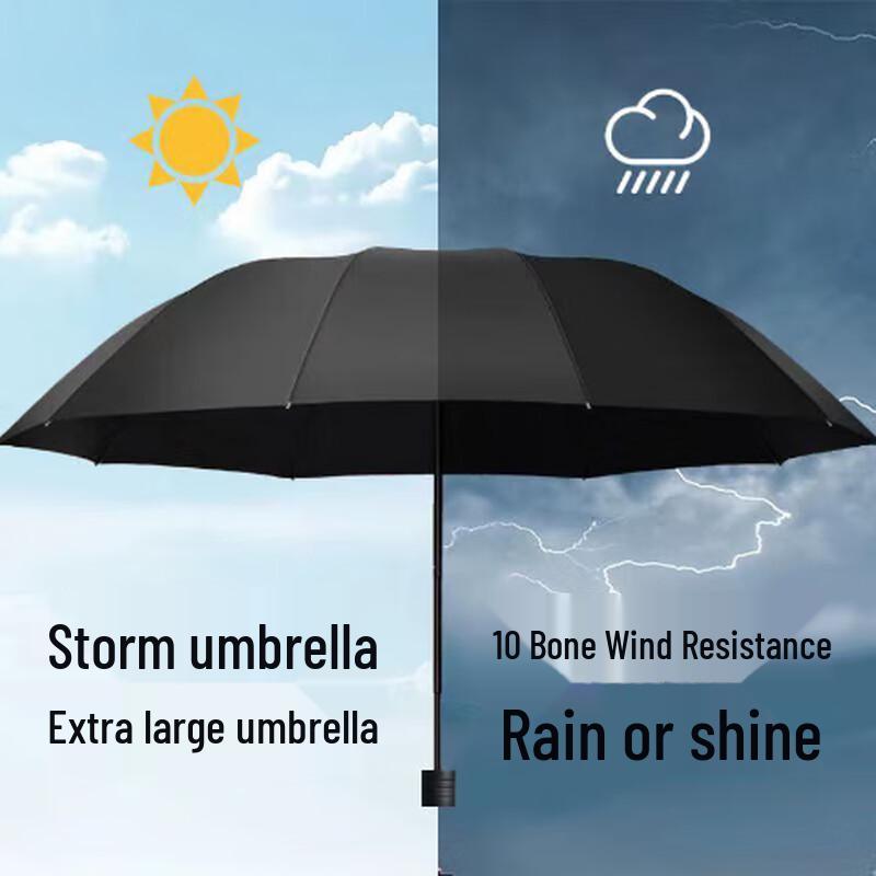 Ou Jie Wang 10-Rib Dual-Use Folding Umbrella
