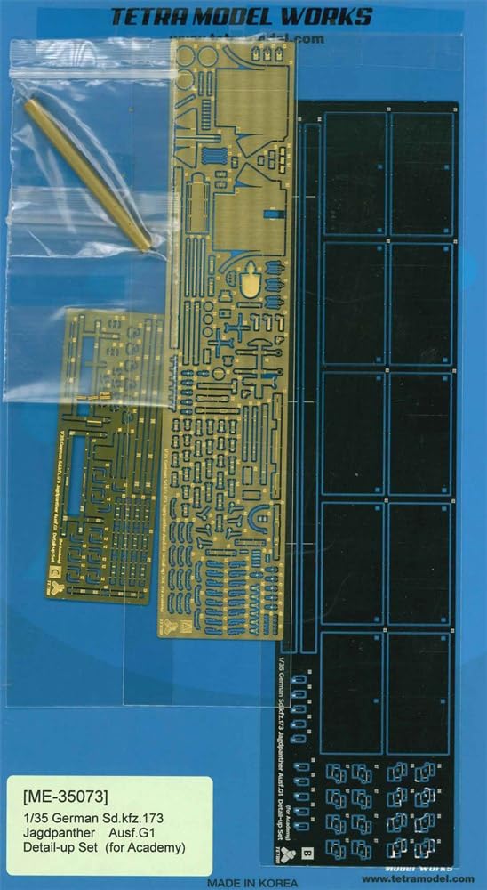 

Tetra Model 1/35 Серия ME Немецкая тяжелая САУ Ягдпантера G1 (переменный ток) Детали для пластиковой модели ME3573