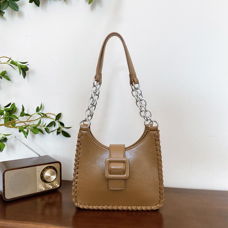 

Женская сумка премиум-класса контрастного цвета 2025 зима новая универсальная вместительная сумка-тоут для поездок на работу модная портативная сумка через плечо 23*7*20 хаки