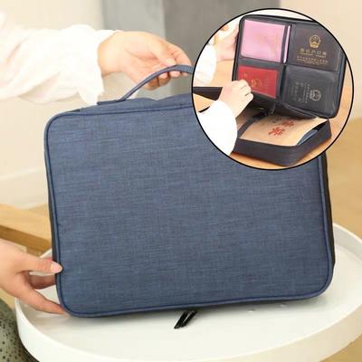 Bolsa de Almacenamiento de Documentos de Gran Capacidad Caja de Almacenamiento Organizadora Bolsa para Documentos Archivo Familiar Documento Hogar Multicapa