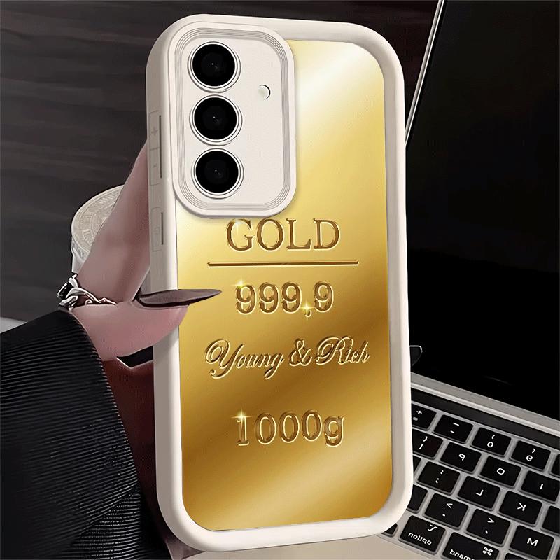 Phone Case for Samsung Galaxy A17 A16 A15 A14 A13 Fine Gold Pattern Printing A56 A36 A26 A55 A35 A25 A54 A34 A24 A53 A33 A23 A07