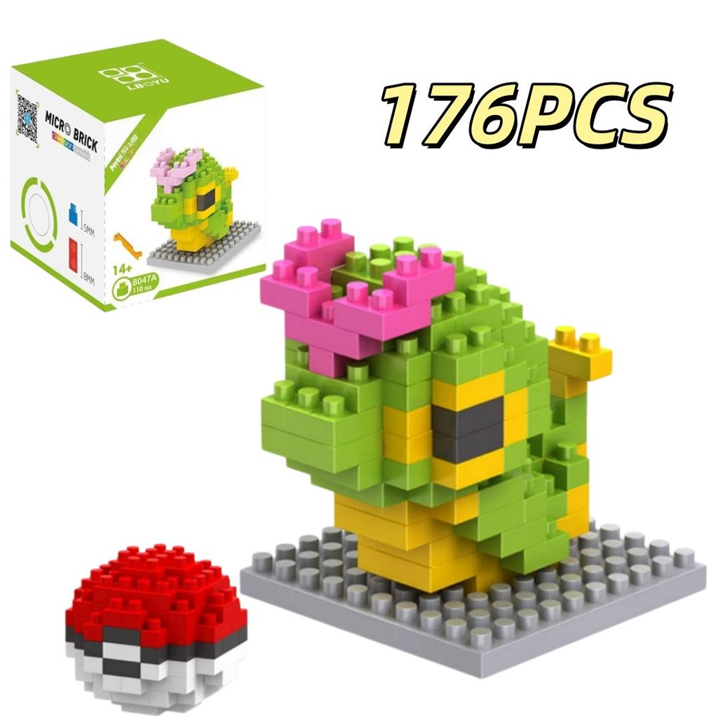 61 Style Funny Building Blocks Assembly Anime Picachu Charizard Doll Blastoise Bulbasaur Gengar Bricks Toy for Kid