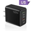 Charger 120W Mobile Phone Fast Charging Type-C US Plug PD/USB Multi-Port Safe Efficient Charging High Power Charger