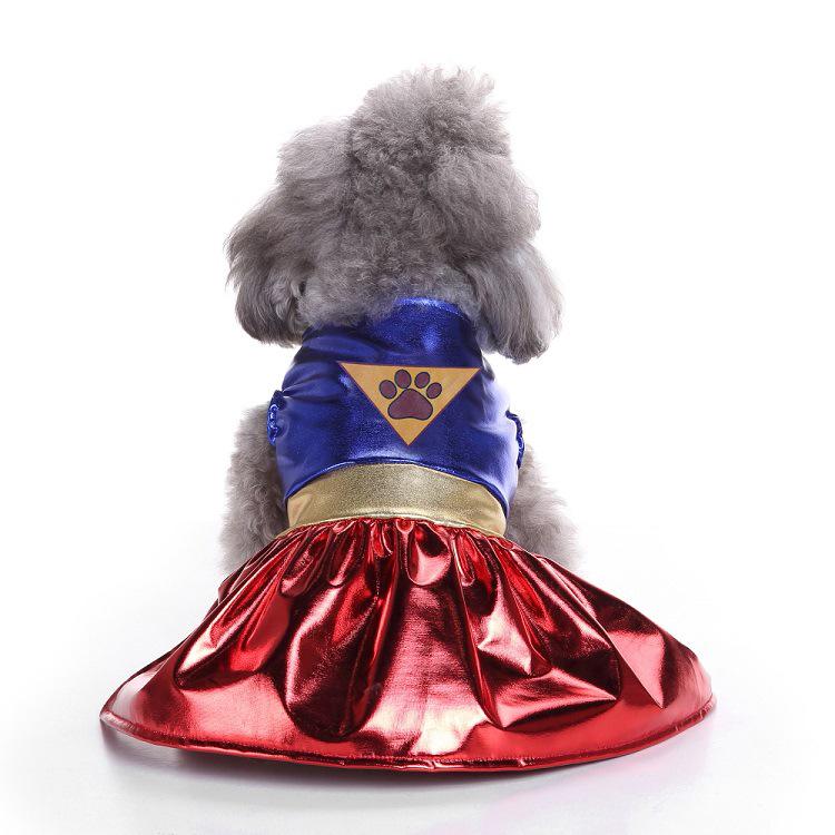 Striped holiday thickened pet supplies kitten puppy outing dog walking dress up winter heattech dog clothes