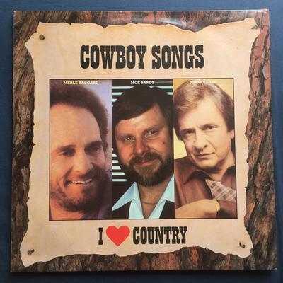 LP Plate DAŽĀDI - I Love Country - Kovboju dziesmas CBS4510091 CBS 1987 Nīderlande Folk Izmantots