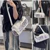 Star Chain Y2k Harajuku Shoulder Itabag Blue Lolita Girl Pain Bags Transparent Japanese Crossbody Bag New Concert Korean Handbag