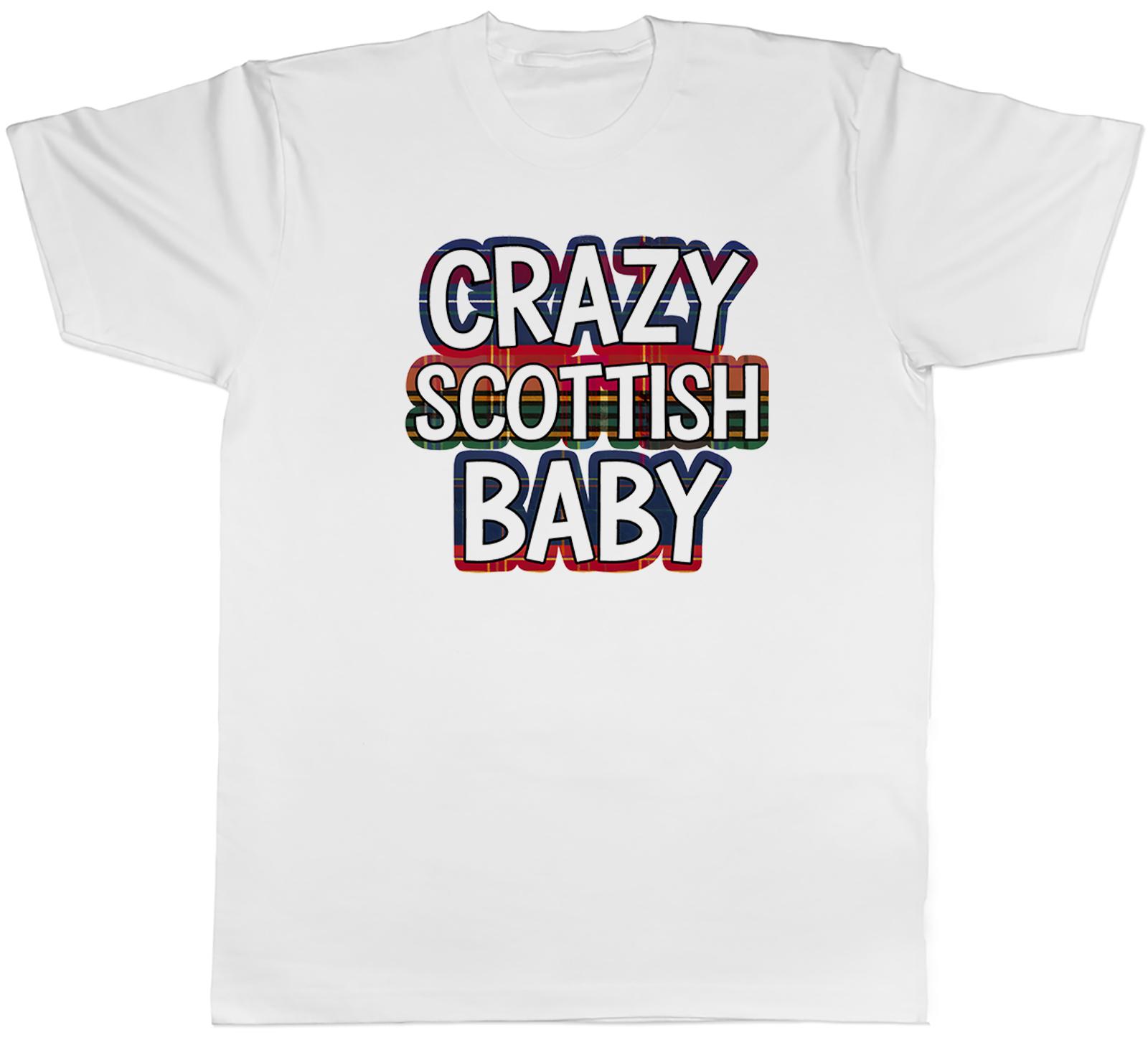 Crazy Scottish Baby Tartan Scotland Pride Love Unisexs TShirt Tee Gift Top S