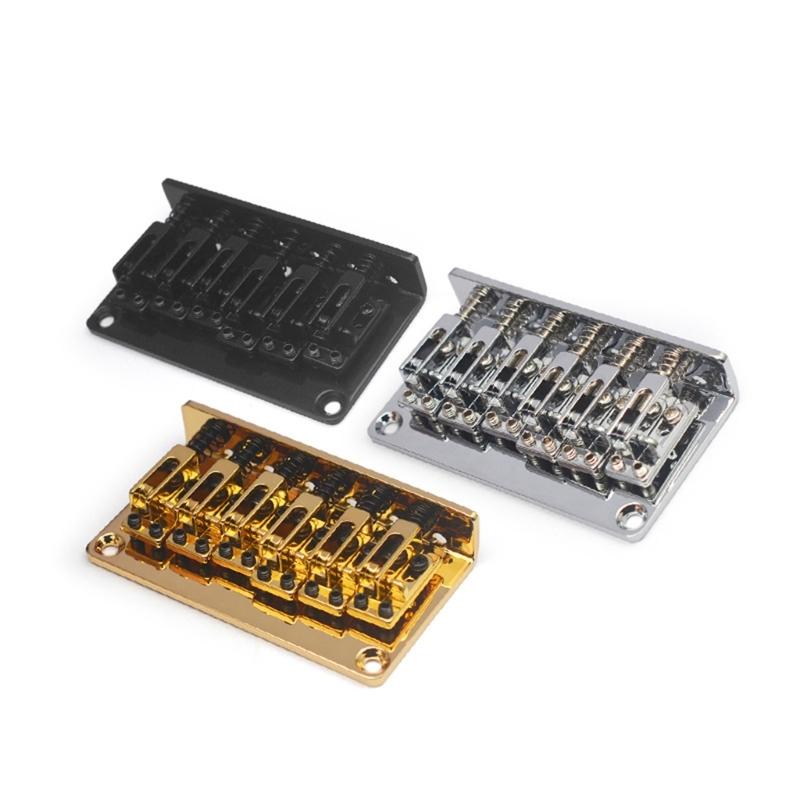 6 String Fixed Bridge Zinc Alloy Electric Bass Bridge Adjustable String Bass Bridge Bass Hardware for Electric Bass