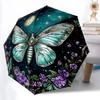 1pc Butterfly Night Garden Automatic Folding Umbrella. Portable Collapsible Design, Best  Birthday Festival Gift Yy250924175