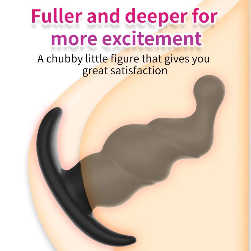 Wearable Anal Plug Dildo Realistic Butt Plug Sex Toys for Women /Men Masturbators Anal Toys Butt Plug Anus Pull Bead
