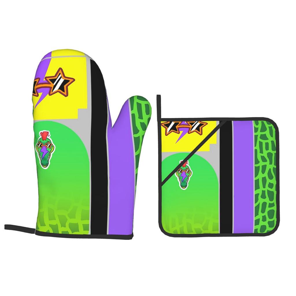 Montgomery Gator Fazbear Entertainment Oven Mitts and Pot Holder Sets of 2 for Baking Cooking BBQ Resistant Non-Slip Gloves