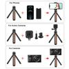 PULUZ Inlaid Wood Desktop Vlogging Live Tripod Holder with Tripod Head (Black)