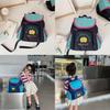 Stylish Colorful Letter Design Canvas Backpack For Kindergarten Kids School Use