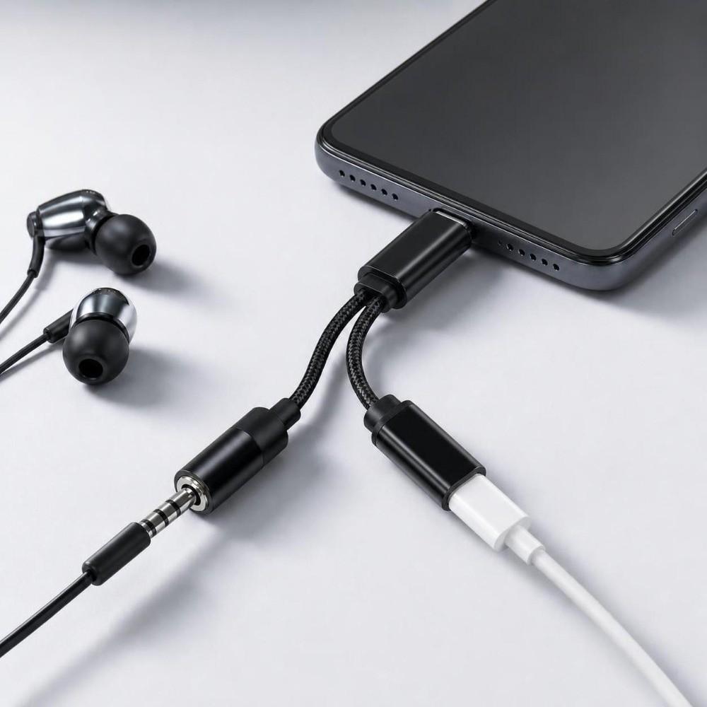 USB C zu 3,5mm Typ C Audio-Adapter Stecker auf Buchse 3,5mm Klinkenanschluss Audio-Wandler Adapter