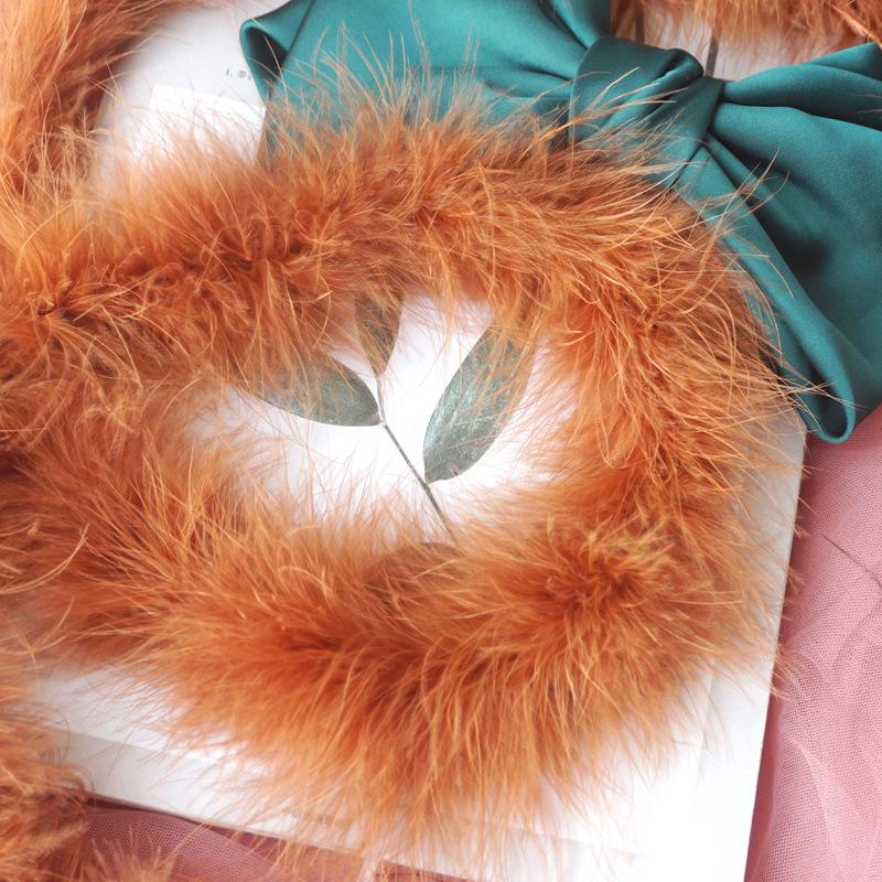 Full Fluff Strips, Turkey Hair, Plush Feather Strips, Headdress, Ornament, Decorative Feather Material, Clothing Accessories
