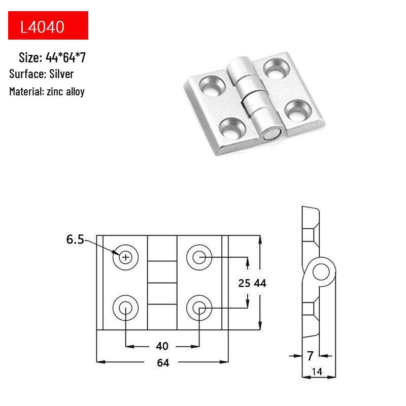 Türscharnier aus Zinklegierung und Aluminiumprofil (3030/3040/4040)