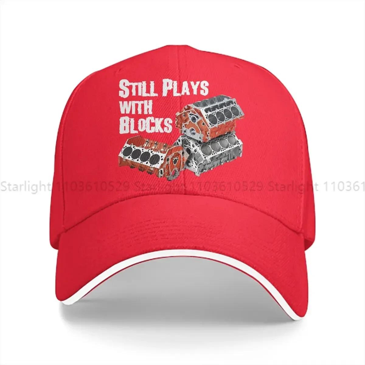 

Pure Color Dad Hats Still Plays With Blocks Unisexs Hat Sun Visor Baseball Caps Engineer Peaked Cap One Size