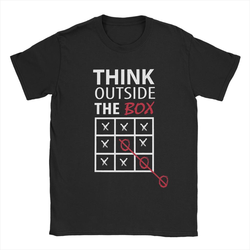 Unisex Unisexs Think Outside the Box Nerd Geek Computer Science T Shirt 100 Cotton Clothing Awesome Round Neck Tees TShirt