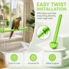 20pcs Universal Fit Plastic Perch Holders Standing Design Bird Cage Accessories  For Parrots